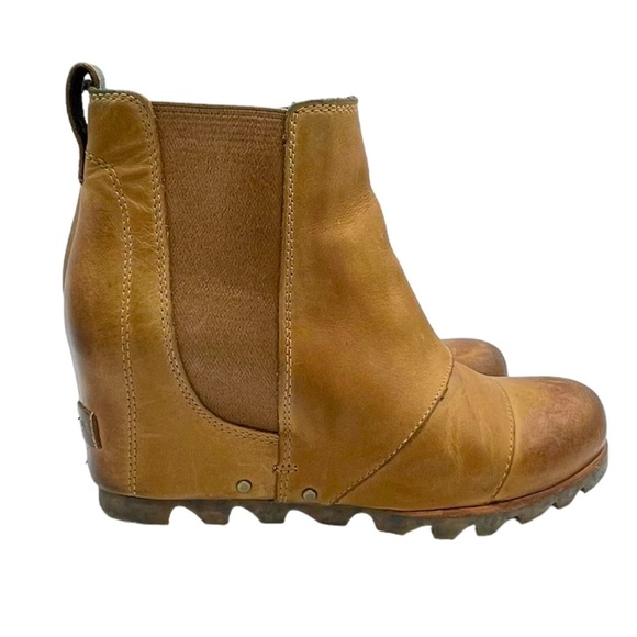 Sorel Lea Wedge Bootie Tan 8 - Picture 2 of 11